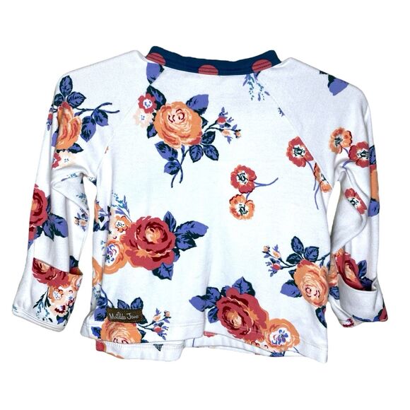 Matilda Jane Long Sleeve Foldover Floral Kimono Wrap Top Size 12-18M - Picture 2 of 7